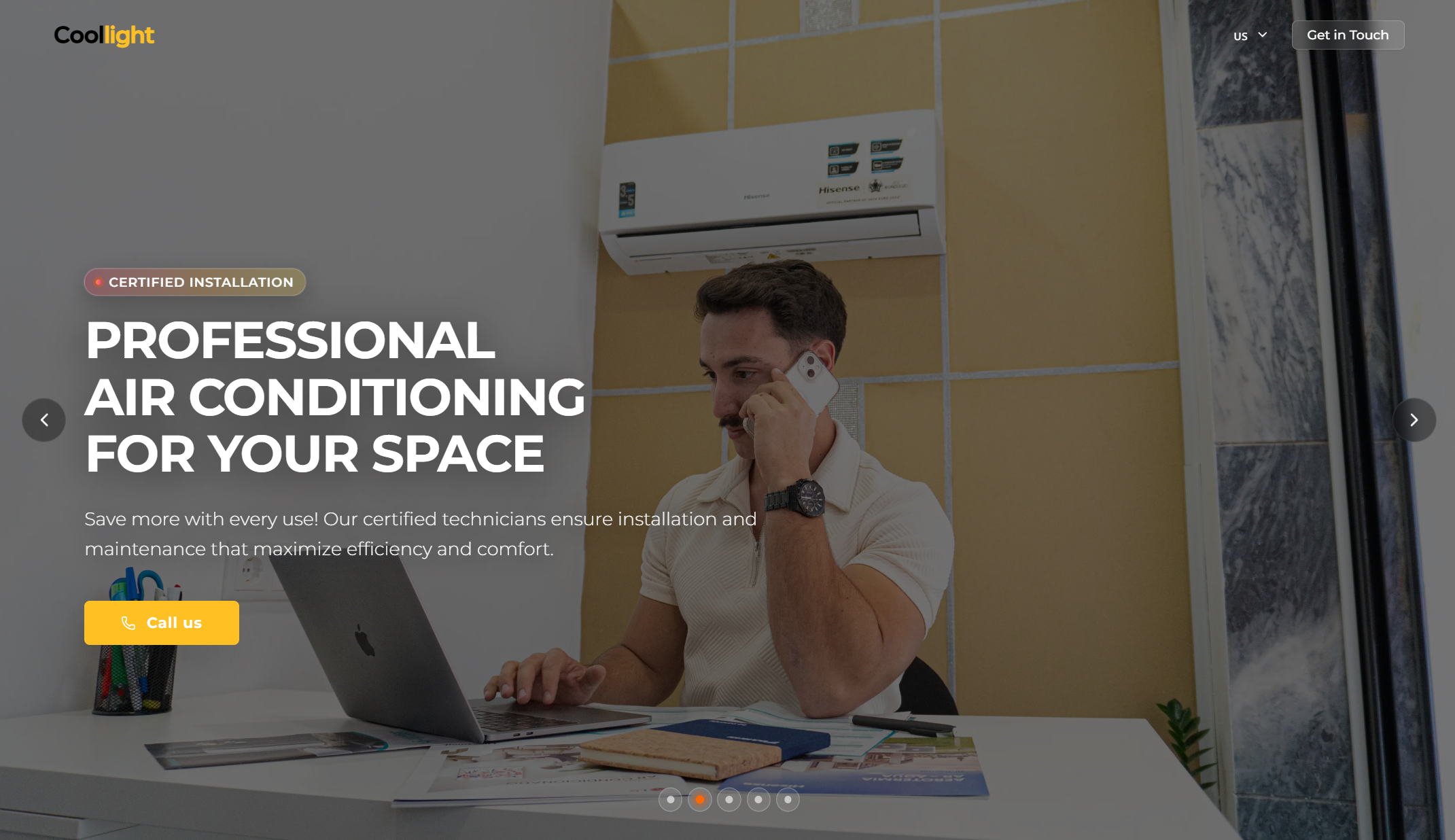 Website for Coollight